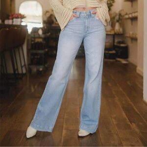 Kancan Holly High Rise Flare Hem Jeans Dark Women’s Multi Sizes NWT